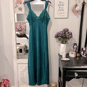 Victoria’s Secret emerald green floor length gown